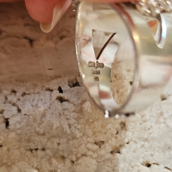 Sajen Sterling Silver Labradorite Ring Size 10 - Picture 8 of 11